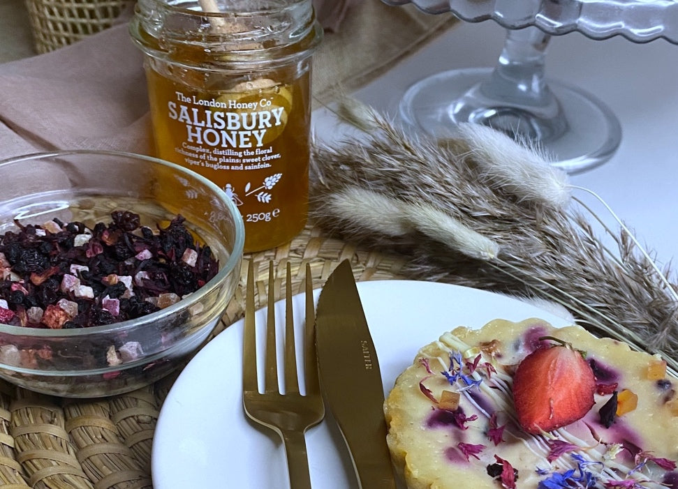 Honey & Berry Baked Cheescake Tarts