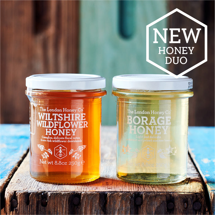NEW British Honey Duo, Wildflower & Borage