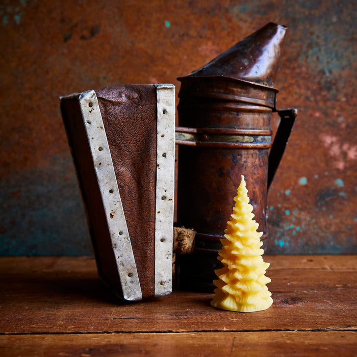 Gift Box: Two Beeswax Christmas Tree Candles