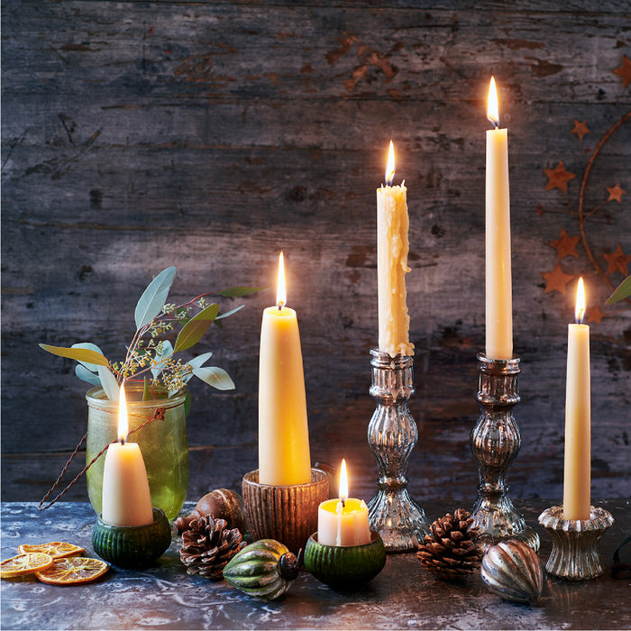 Gift Box: Two Beeswax Christmas Tree Candles