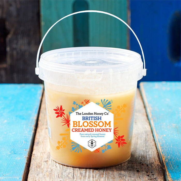 British Blossom Creamed Honey, NEW 1kg Tub