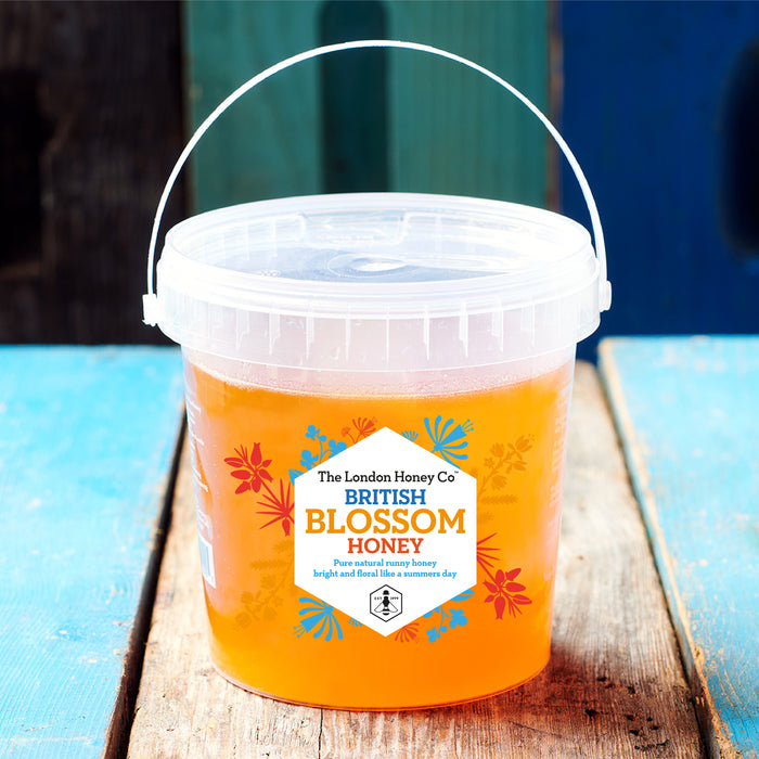 British Blossom Honey, NEW 1kg Tub