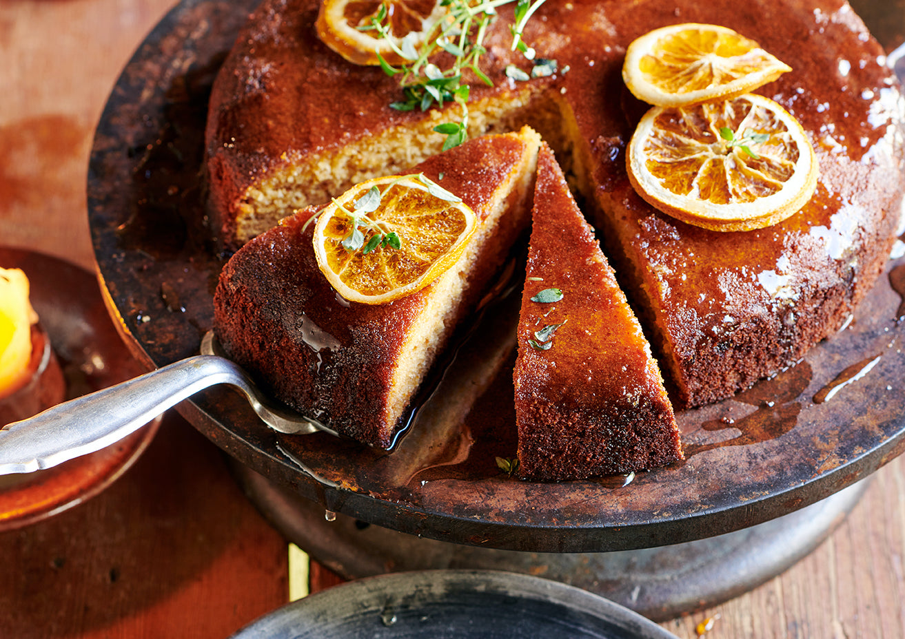 LEMON THYME & HONEY POLENTA CAKE