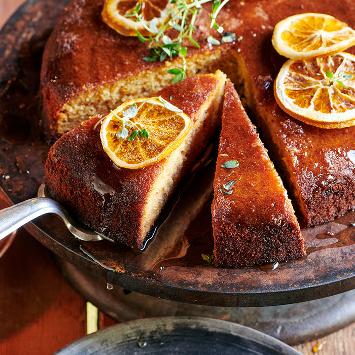 LEMON THYME & HONEY POLENTA CAKE