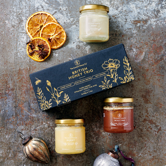 British Honey Trio Gift Set, 3 x 100g