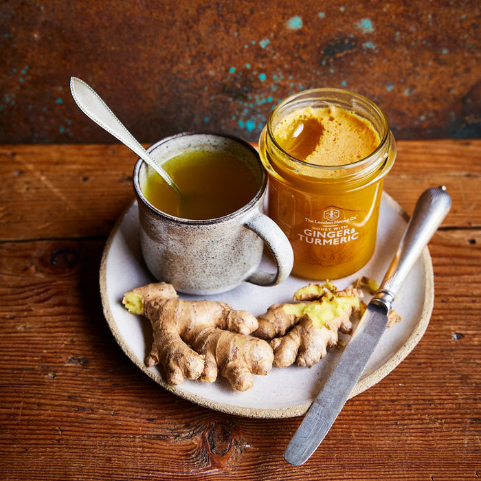 INFUSED PURE HONEY WITH GINGER & TURMERIC 250G