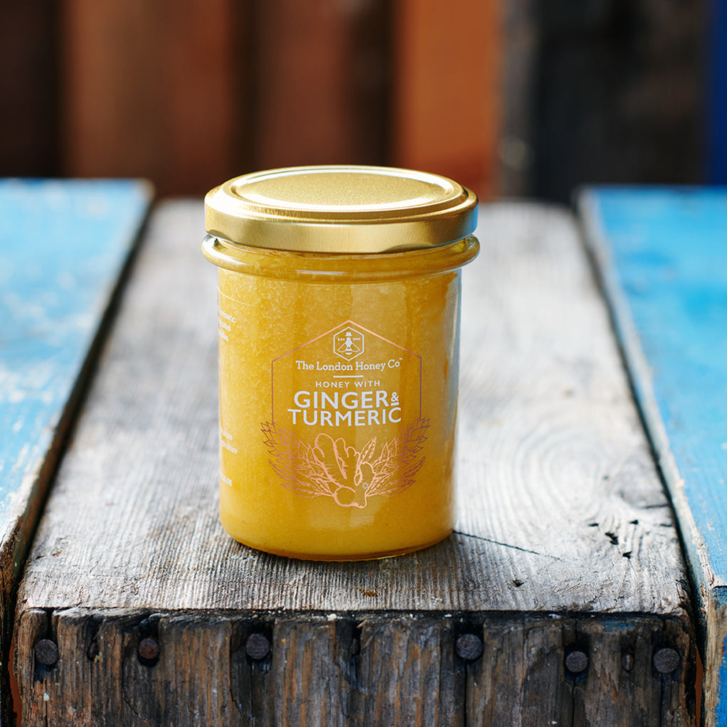INFUSED PURE HONEY WITH GINGER & TURMERIC 250G — London Honey Co.