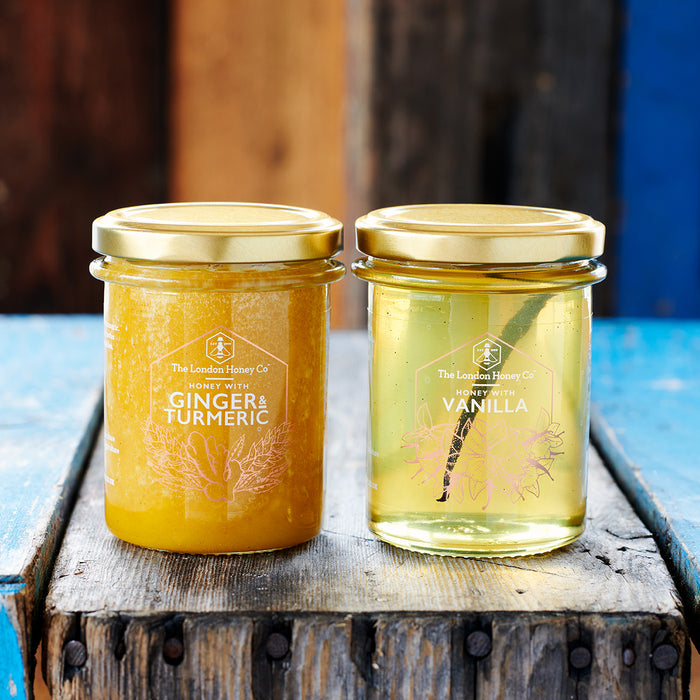 Infused Pure Honey Duo: Vanilla & Ginger and Turmeric